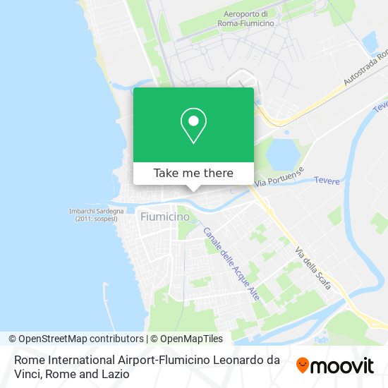 Rome International Airport-Flumicino Leonardo da Vinci map