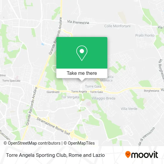 Torre Angela Sporting Club map