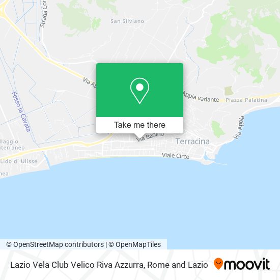 Lazio Vela Club Velico Riva Azzurra map