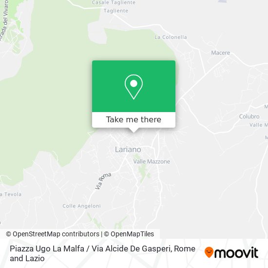 Piazza Ugo La Malfa / Via Alcide De Gasperi map