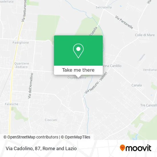 Cadolino Street, 87 map