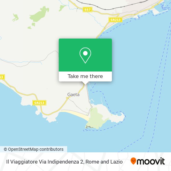 Il Viaggiatore Via Indipendenza 2 map