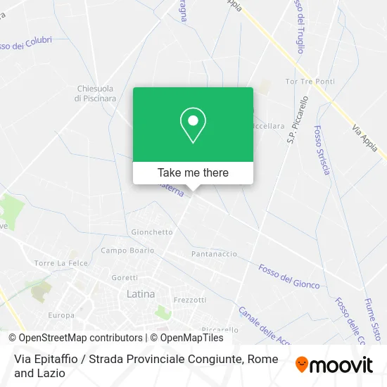 Epitaffio Street / Provincial Congiunte Road map