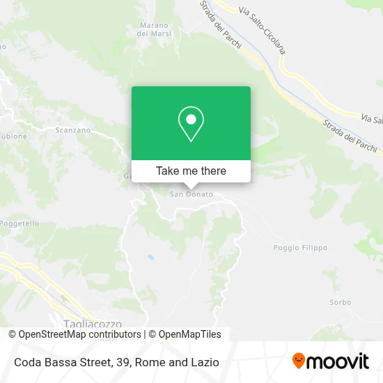 Coda Bassa Street, 39 map
