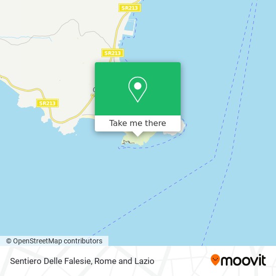 Sentiero Delle Falesie map