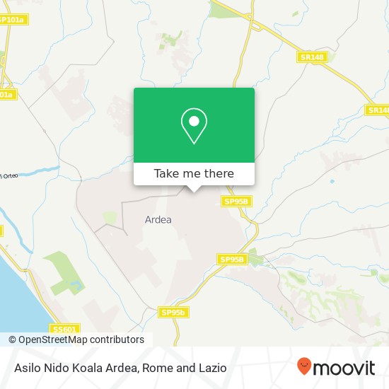 Asilo Nido Koala Ardea map