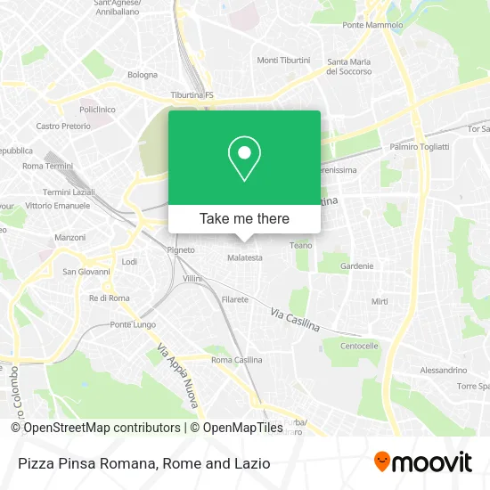 Pizza Pinsa Romana map