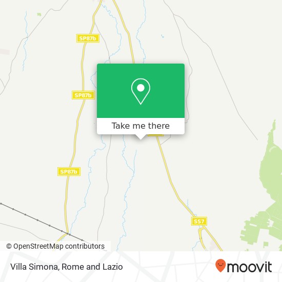 Villa Simona map