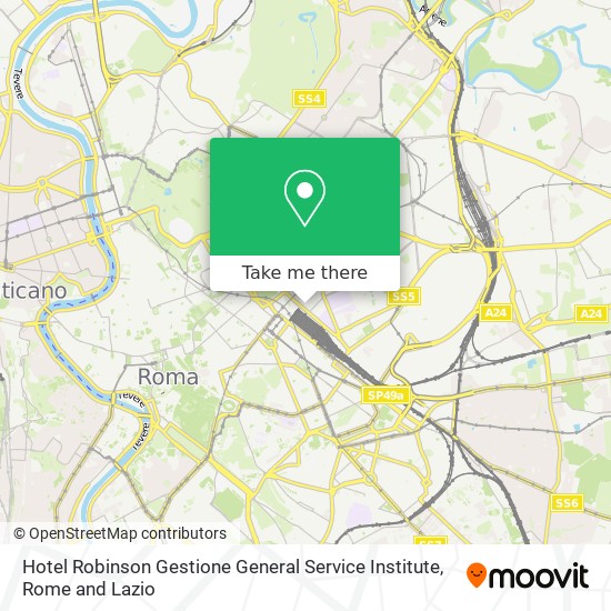 Hotel Robinson Gestione General Service Institute map