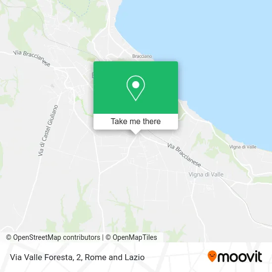 Via Valle Foresta, 2 map