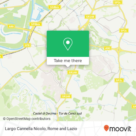 Largo Cannella Nicolo map