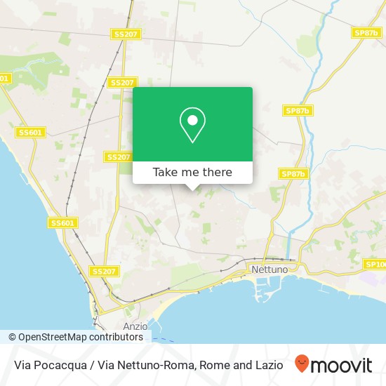 Via Pocacqua / Via Nettuno-Roma map