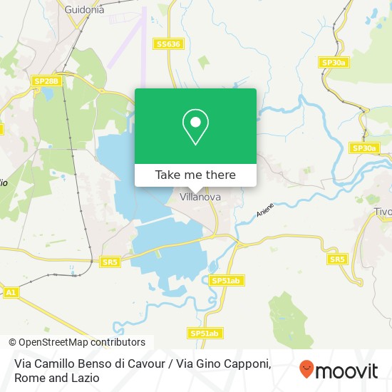 Via Camillo Benso di Cavour / Via Gino Capponi map