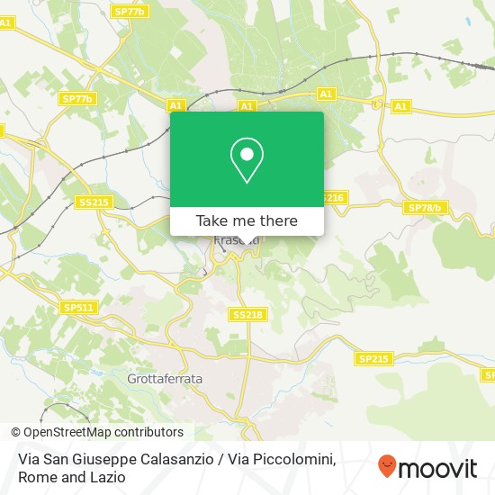 Via San Giuseppe Calasanzio / Via Piccolomini map
