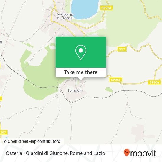 Osteria I Giardini di Giunone map