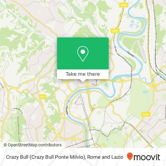 Crazy Bull (Crazy Bull Ponte Milvio) map