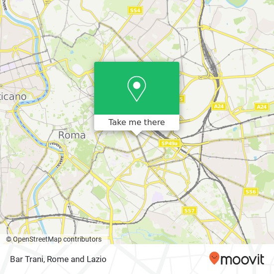 Bar Trani map