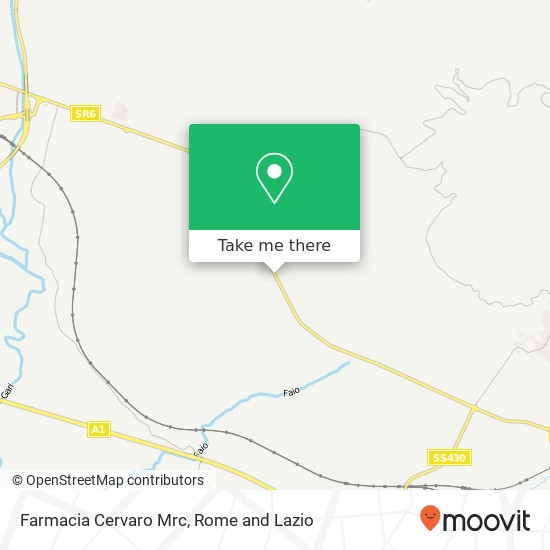 Farmacia Cervaro Mrc map