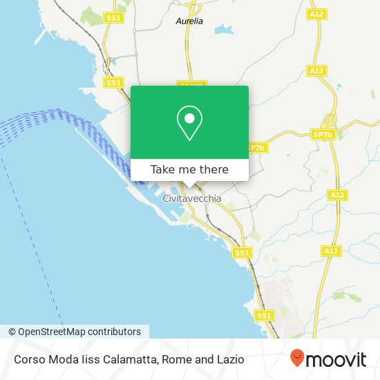 Corso Moda Iiss Calamatta map