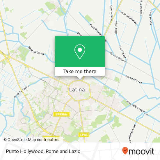 Punto Hollywood map