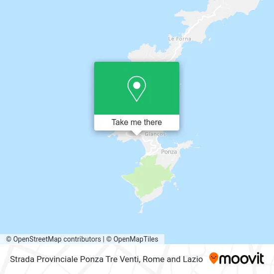 Ponza Tre Venti Provincial Road map