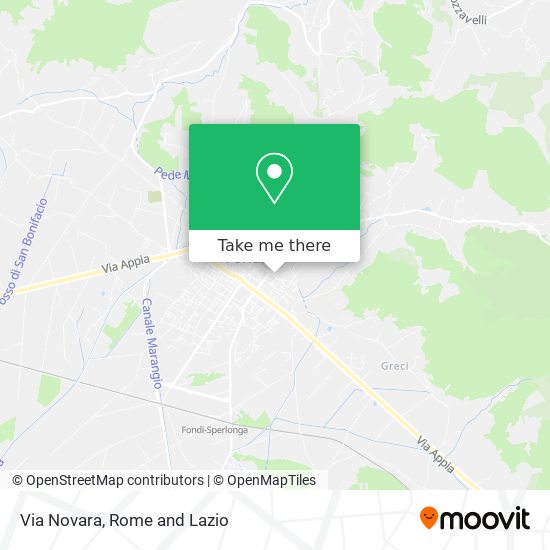 Via Novara map