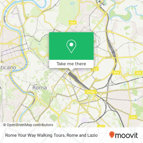 Rome Your Way Walking Tours map