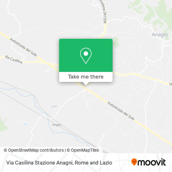 Via Casilina Stazione Anagni map