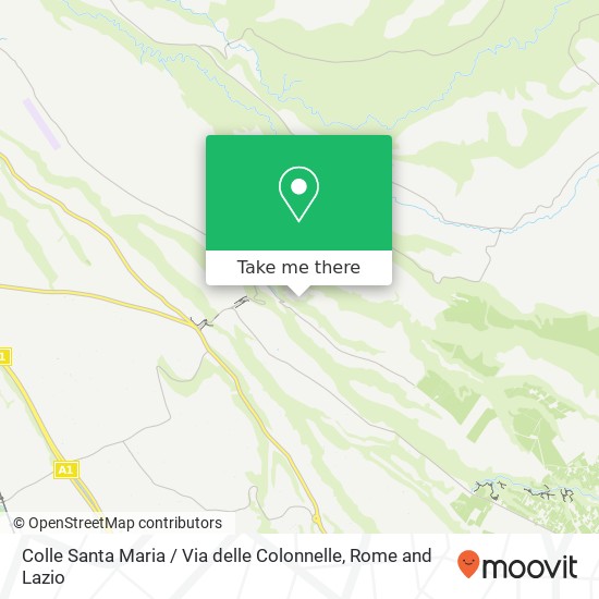 Colle Santa Maria / Via delle Colonnelle map