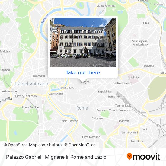 Palazzo Gabrielli Mignanelli map