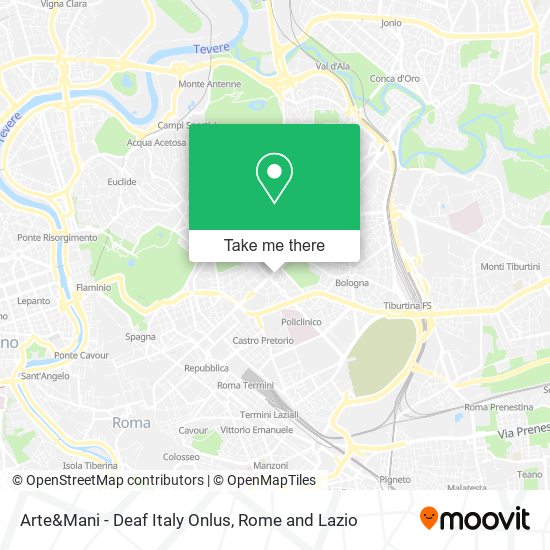 Arte&Mani - Deaf Italy Onlus map