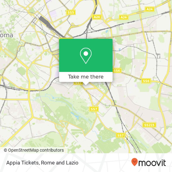 Appia Tickets map