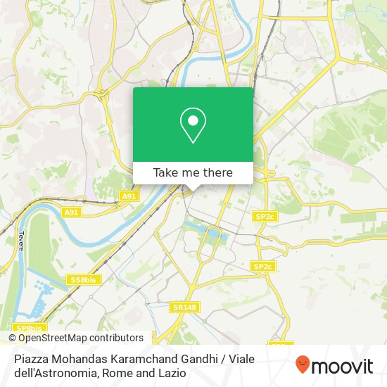 Piazza Mohandas Karamchand Gandhi / Viale dell'Astronomia map