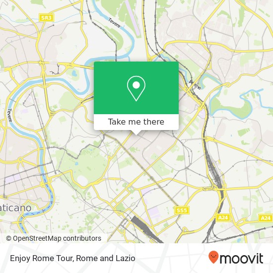 Enjoy Rome Tour map