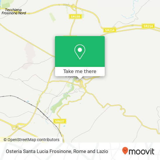 Osteria Santa Lucia Frosinone map