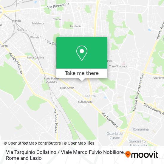 Via Tarquinio Collatino / Viale Marco Fulvio Nobiliore map