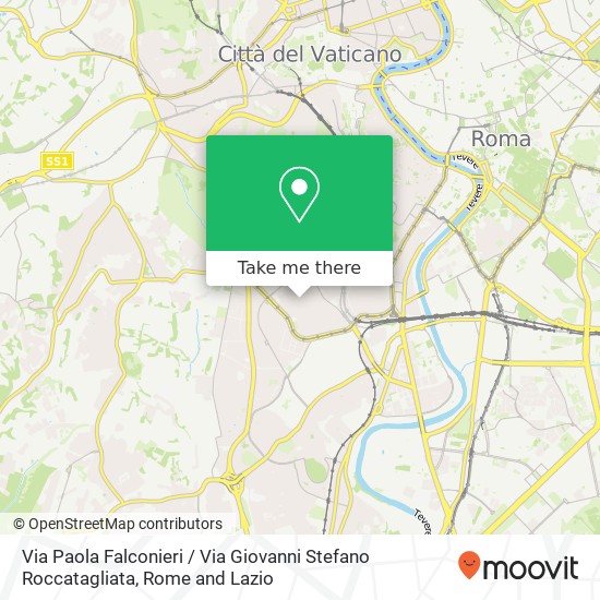 Via Paola Falconieri / Via Giovanni Stefano Roccatagliata map