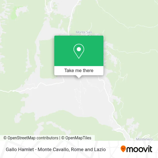 Gallo Hamlet - Monte Cavallo map