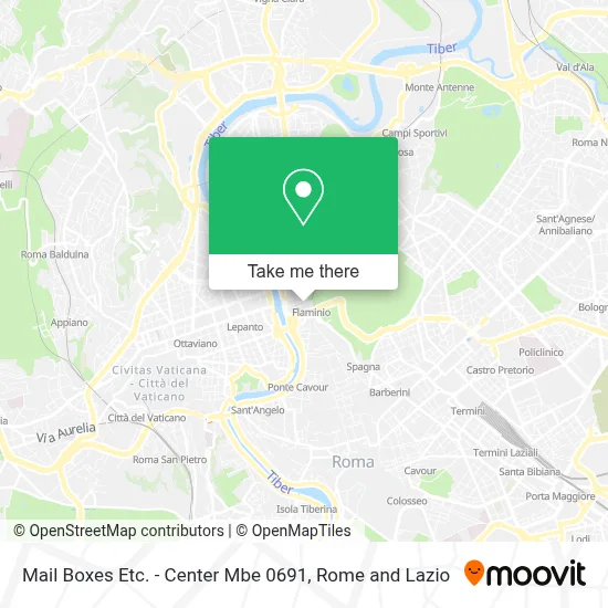 Mail Boxes Etc. - Center Mbe 0691 map