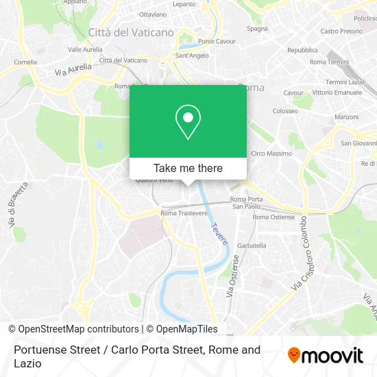 Portuense Street / Carlo Porta Street map