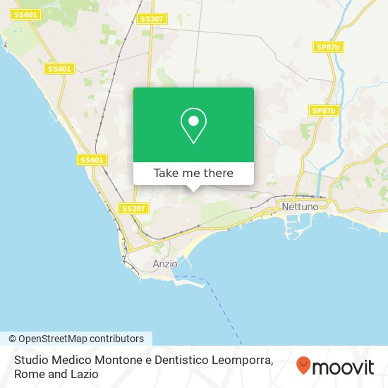 Studio Medico Montone e Dentistico Leomporra map