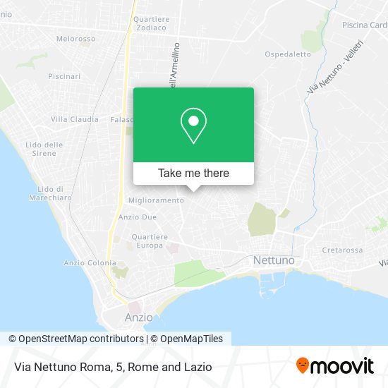 Via Nettuno Roma, 5 map