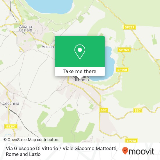 Via Giuseppe Di Vittorio / Viale Giacomo Matteotti map