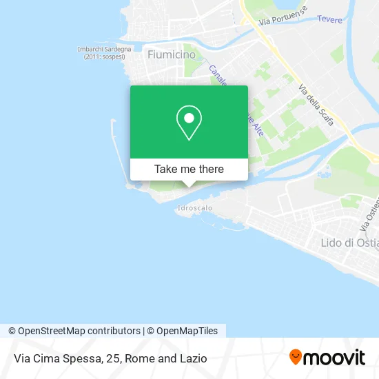 Cima Spessa Street, 25 map