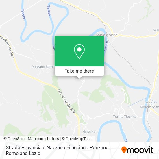 Strada Provinciale Nazzano Filacciano Ponzano map