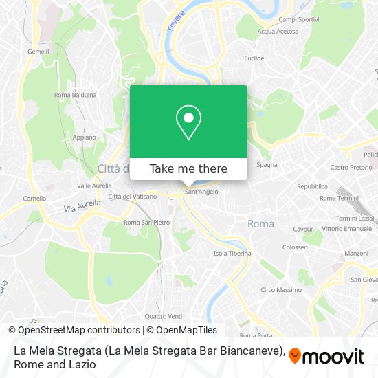 La Mela Stregata (La Mela Stregata Bar Biancaneve) map