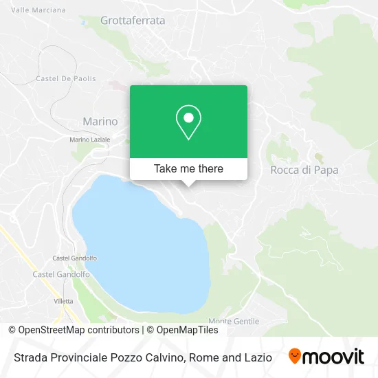 Pozzo Calvino Provincial Road map