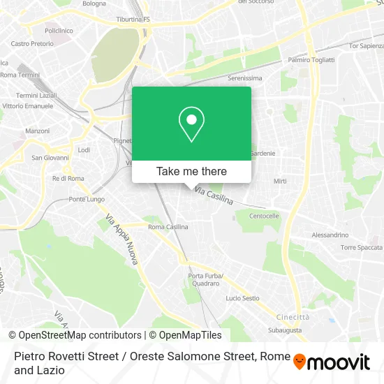 Pietro Rovetti Street / Oreste Salomone Street map