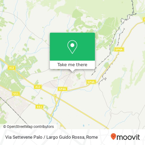 Via Settevene Palo / Largo Guido Rossa map