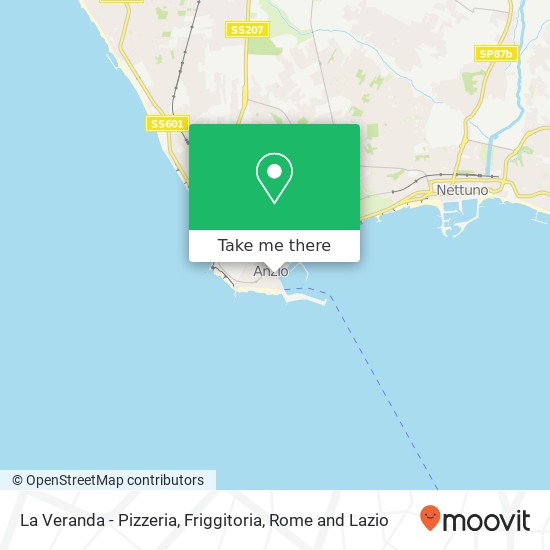 La Veranda - Pizzeria, Friggitoria map